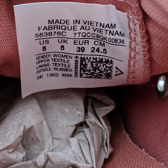 Converse CTAS Lift OX Pink Blush/Black/Egret - Picture 6 of 7